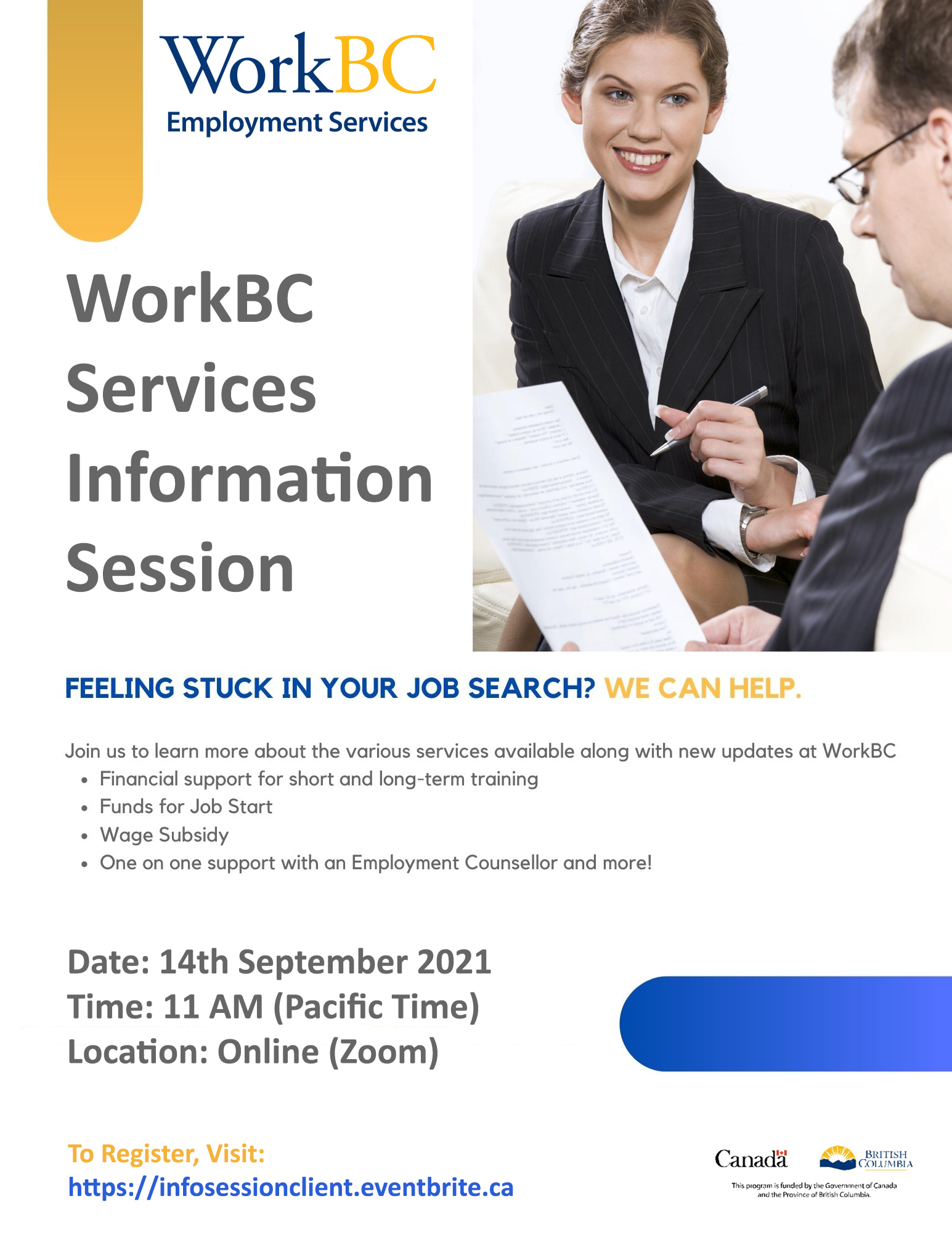 WorkBC Employment Services Information Session - WorkBC Surrey Newton image
